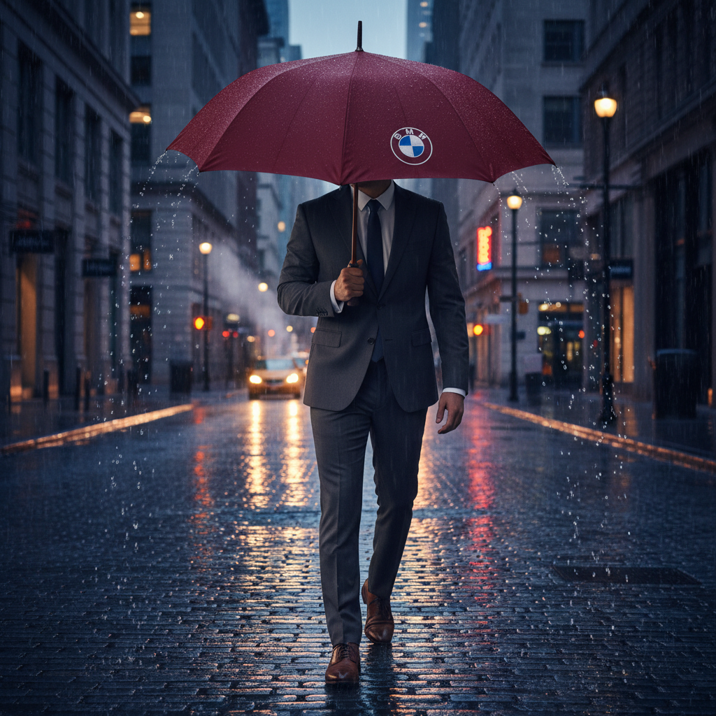 BMW Umbrella – Burgundy Lifestyle