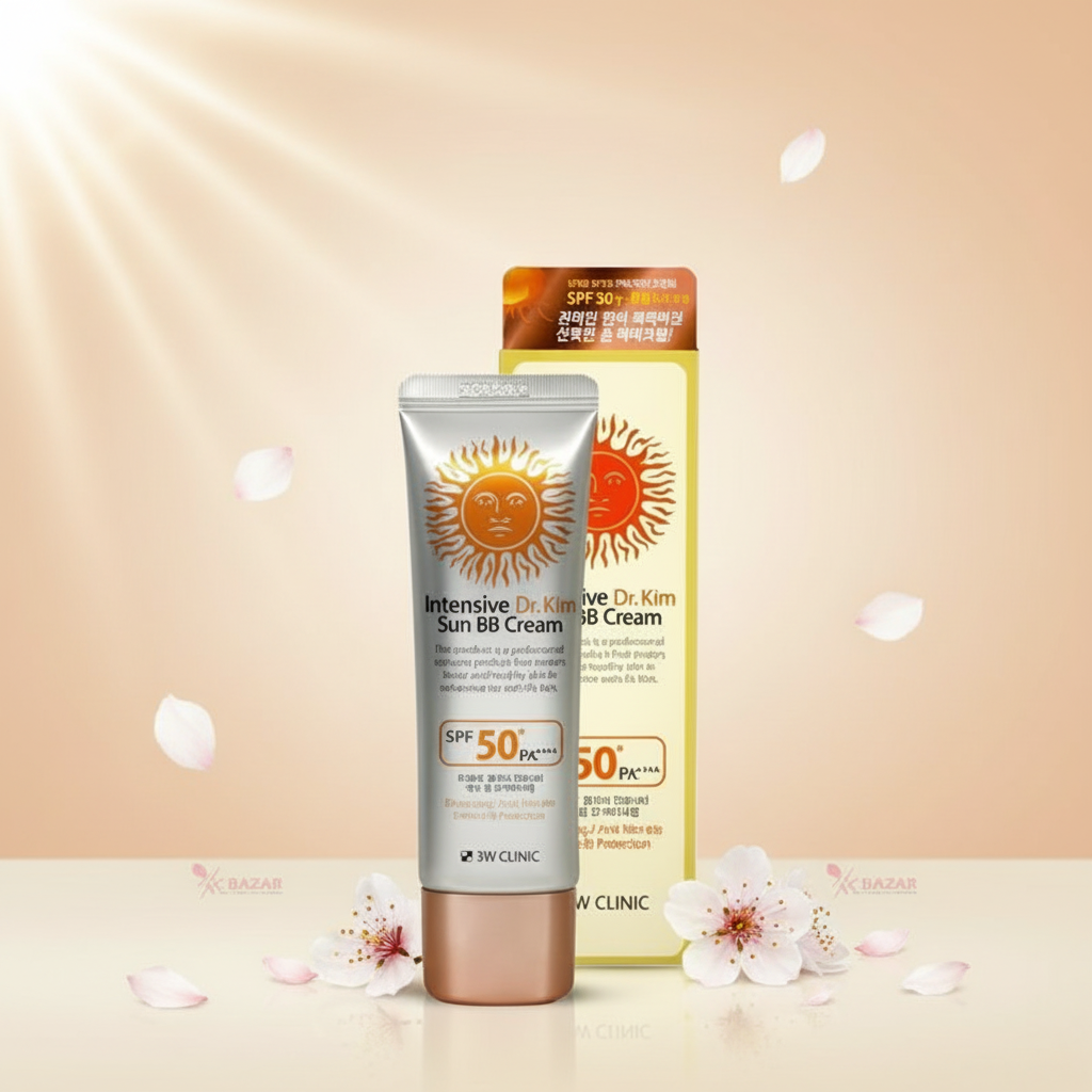 3W Clinic Sun BB Cream SPF50+ - Tube and Box