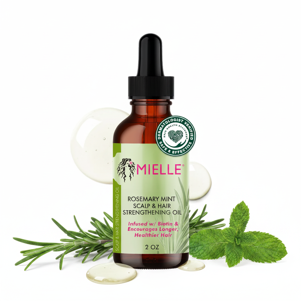 Mielle Rosemary Mint Hair Oil - Clean White Botanical Shot