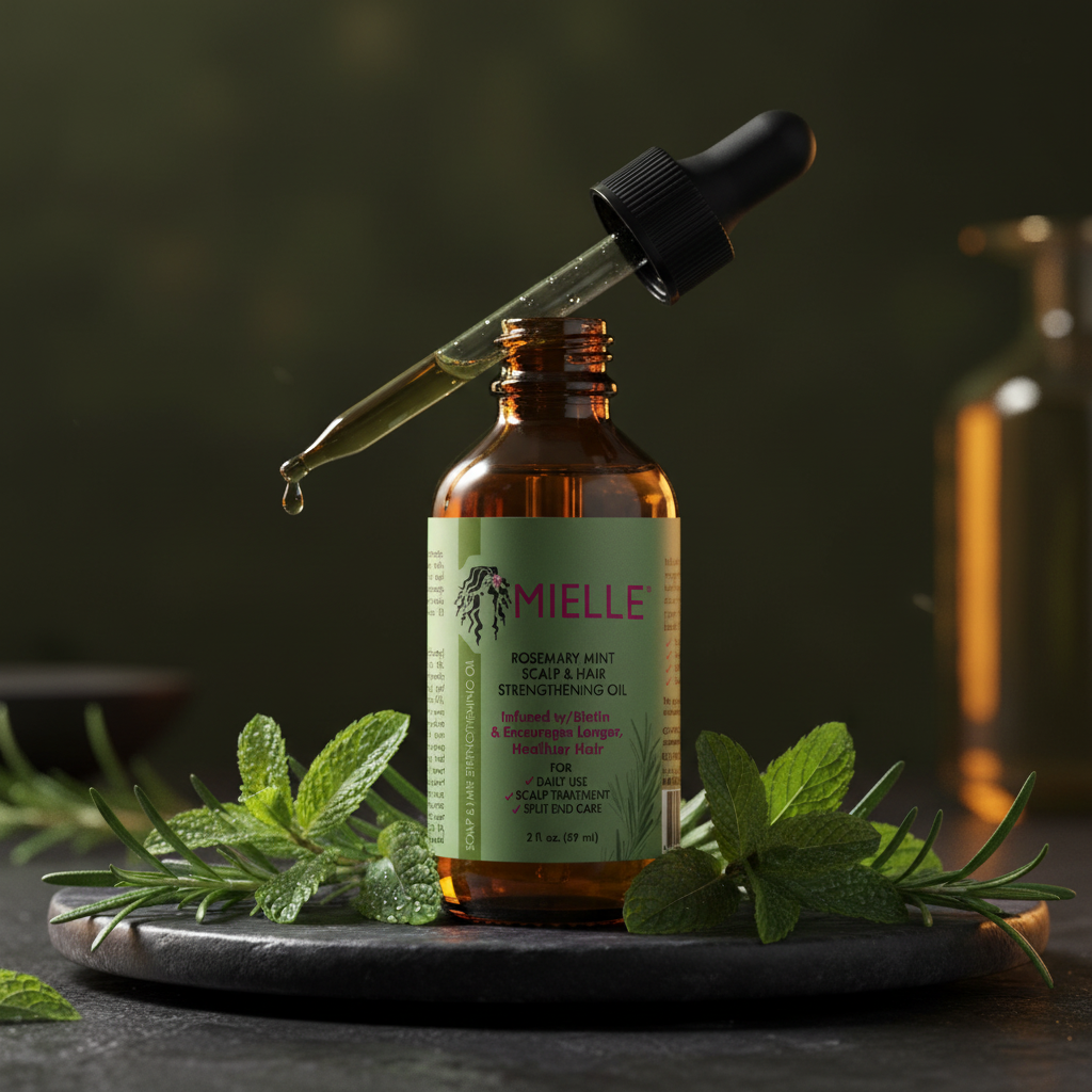 Mielle Rosemary Mint Hair Oil - Dark Luxury Hero Shot